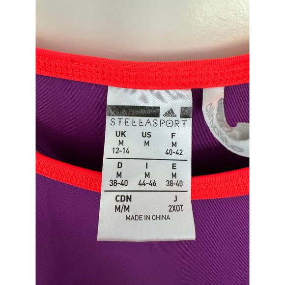 Adidas x Stella McCartney Racerback Color Black Athletic Tank Top Medium - Picture 5 of 5